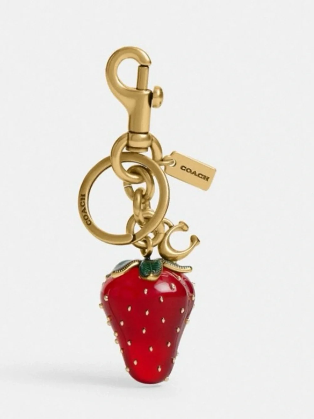 Coach Strawberry Purse Bag Charm NWT